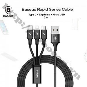 PPKP200 CÁP SẠC BASEUS RAPID SERIES 3 TRONG 1 CHÍNH ...