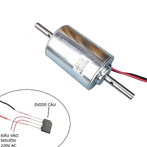PKK778 ĐỘNG CƠ AL3427D 220V 2 ĐẦU TRỤC 8MM