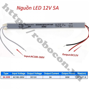NG91 Nguồn Đũa 12V 5A Cho Led