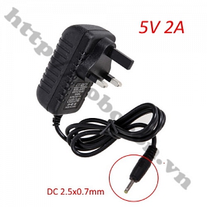  NG97 Adapter 5V 2A Jack 2.5x0.7MM Loại 3 Chân 