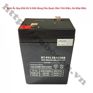  PPKP227 Bình Ắc Quy Khô 6V 4.5Ah Dùng Cho Quạt, ...