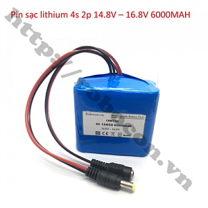 CBM138 Pin Sạc Lithium 4s 2p 14.8V – 16.8V 6000MAH