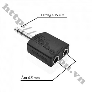 PKAT111 Đầu Chia Jack Audio 6.35MM Đực ...