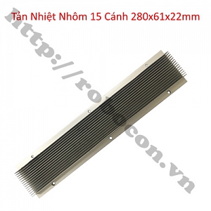  TNQ13 Tản Nhiệt Nhôm 15 cánh 280x61x22mm