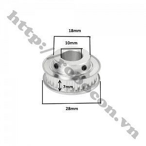 PKK1003 Pulley Bánh Răng Nhôm MXL40 40 ...