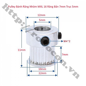 PKK976 Pulley Bánh Răng Nhôm MXL16 16 ...