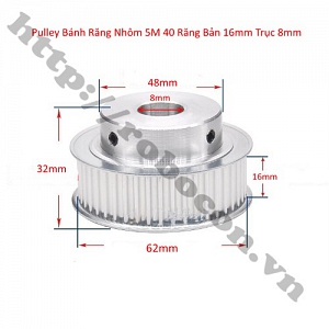 PKK979 Pulley Bánh Răng Nhôm 5M40 40 ...
