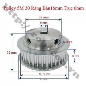 PKK1006 Pulley Bánh Răng Nhôm 5M30 30 ...