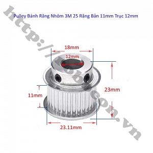PKK977 Pulley Bánh Răng Nhôm 3M25 25 ...