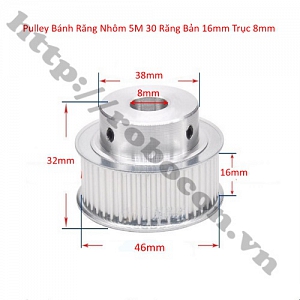 PKK978 Pulley Bánh Răng Nhôm 5M30 30 ...