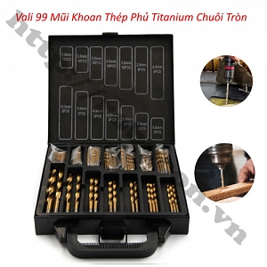  PKK1002 Vali 99 Mũi Khoan Thép Phủ Titanium Chuôi Tròn