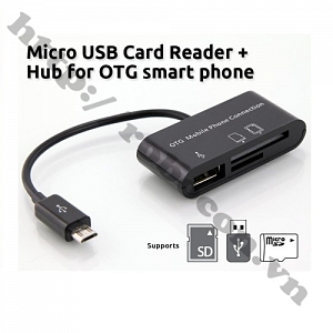 CO208 Đầu Đọc Thẻ Kiêm Cáp OTG ...