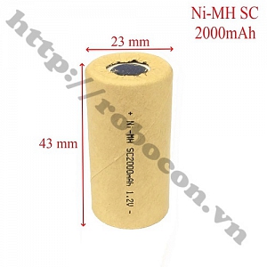  PPKP260 Pin Sạc Ni – MH SC 2000mAh 1.2V 