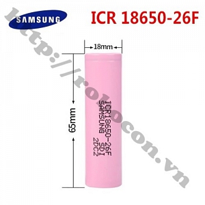  PPKP261 Pin Samsung ICR18650 26F 2600mAh Dòng Xả 10A Chính ...