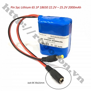 CBM163 Pin Sạc Lithium 6S 1P 18650 24V 2000mAh