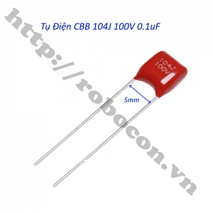  TD153 Tụ Điện CBB 104J 100V 0.1uF 100nF  