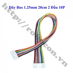  CO259 Dây Bus 10P XH1.25mm 20cm 2 Đầu Cái-Cái 