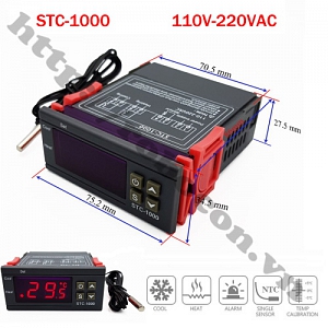 MDL364 Bộ Điều Khiển Nhiệt Độ Đóng Ngắt Relay 220VAC ...