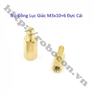 PKK1113 TRỤ ĐỒNG LỤC GIÁC M3 10MM ...