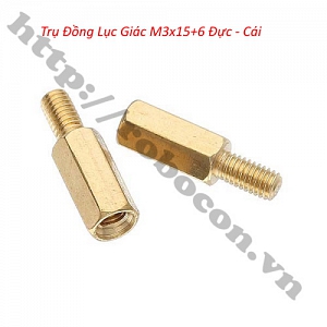 PKK1116 Trụ Đồng Lục Giác M3 15mm ...