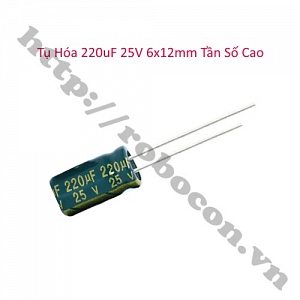TD160 Tụ Hóa 220uF 25V 6X12MM Tần ...