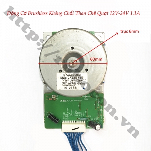  PKK1158 Động Cơ Brushless Không Chổi Than Chế Quạt 12V-24V ...