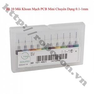  PKK1171 Bộ 10 Mũi Khoan CNC 0.1-1mm Khoan Mạch PCB ...