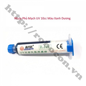 PKK1174 Nhựa Phủ Mạch UV 10cc Màu Xanh Dương