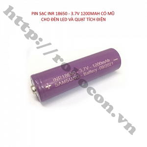  PPKP269 PIN SẠC INR 18650 - 3.7V 1200MAH CÓ MŨ ...