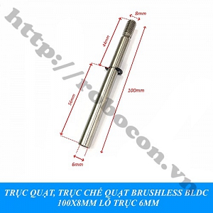  PKK1100 Trục Quạt, Trục Chế Quạt Brushless BLDC 100x8mm Lỗ ...