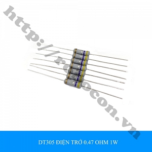 DT305 ĐIỆN TRỞ CẮM 0.47 OHM 0.47R ...