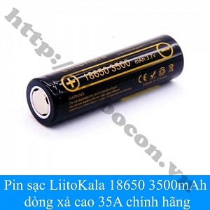  PPKP288 Pin sạc LiitoKala 18650 3500mAh dòng ...