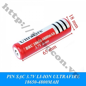  LKRB95 Pin Sạc 3.7v Li-Ion Ultrafire 18650-4800mah   