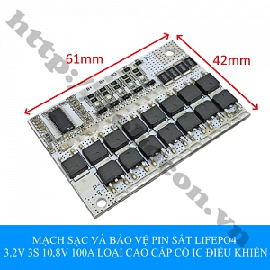  PPKP296 MẠCH SẠC VÀ BẢO VỆ PIN SẮT LIFEPO4 3.2V ...