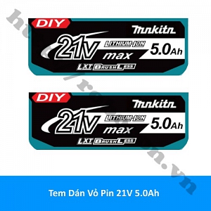  PPKP299 Tem Dán Vỏ Pin 21V 5.0Ah   