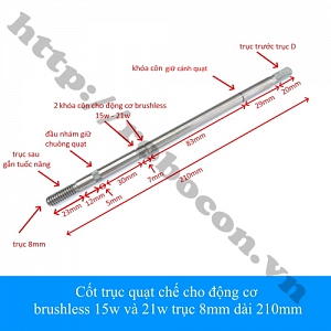 PKK1257 CỐT TRỤC QUẠT CHẾ CHO ĐỘNG ...