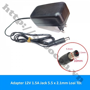  NG122 Adapter 12V 1.5A Jack 5.5 x 2.1mm Loai Tốt