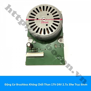  PKK1164 ĐỘNG CƠ BRUSHLESS KHÔNG CHỔI THAN CHẾ QUẠT 17V-24V ...