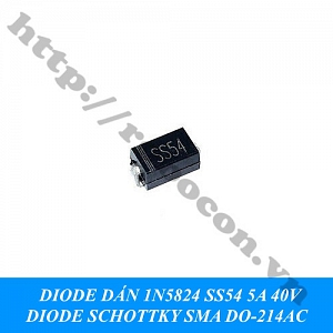 DO69 Diode Dán 1N5824 SS54 5A 40V ...