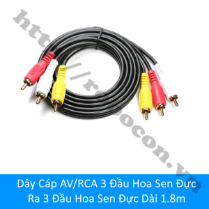  PKAT114 Dây Cáp AV/RCA 3 Đầu Hoa ...