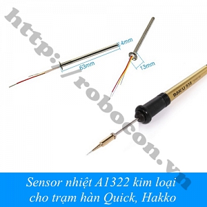  PKK618 Sensor nhiệt A1322 kim loại cho trạm hàn Quick, ...