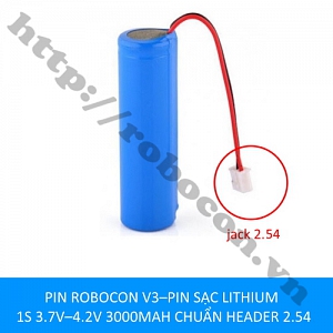 CBM191 PIN ROBOCON V3–PIN SẠC LITHIUM 1S 3.7V–4.2V 3000MAH CHUẨN ...
