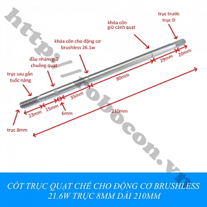  PKK1258 CỐT TRỤC QUẠT CHẾ CHO ĐỘNG ...