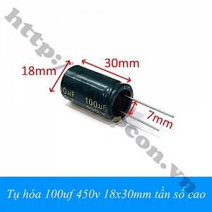 TD171 TỤ HÓA 100UF 450V 18X30MM TẦN ...