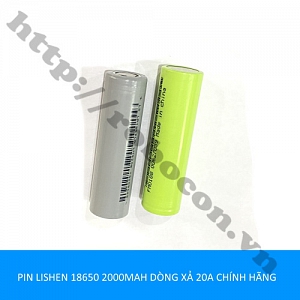 PPKP209 Pin Lishen 18650 2000mAh Dòng Xả 20A Chính Hãng