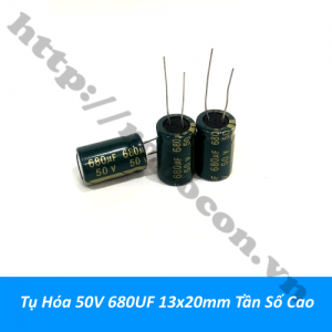 TD176 Tụ Hóa 50V 680UF 13x20mm Tần ...