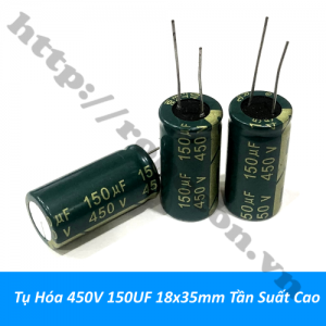 TD177 Tụ Hóa 450V 150UF 18x35mm Tần ...