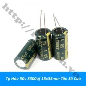 TD179 Tụ Hóa 50v 3300uf 18x35mm Tần ...