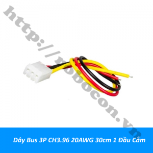  CO297 Dây Bus Header 3P CH3.96 20AWG 300mm 1 Đầu ...