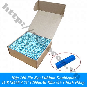  CBM198 Hộp 100 Pin Sạc Lithium Doublepow ...